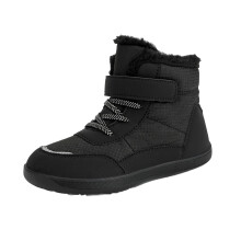 Winter Snow Boots for Kids Non-Slip High Top Black Size 5-6