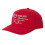 (One Size, Red) Belier Embroidered Logo Baseball Cap 1