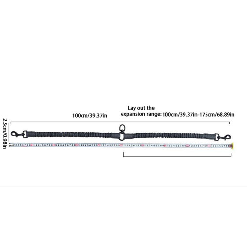 Reflective Double-Ended Dog Leash Retractable with Dual 1
