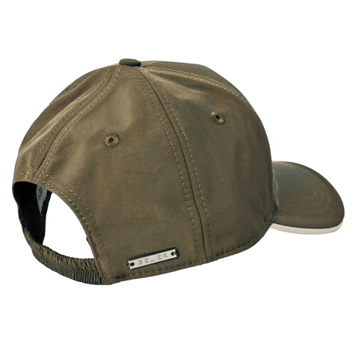 (One Size, Olive) Belier Embroidered Logo Baseball Cap 1