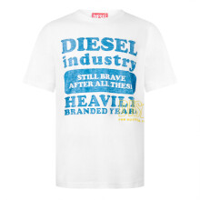 (XXL, Off White) Diesel Mens Still Brave T-Shirt