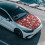 Polyester Car Hood Cover with Snowflake Design for Sedans 3