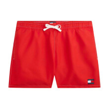 (M, Deep Crimson Red) Tommy Hilfiger Mens Swim Shorts