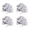 400 Piece Mirror Tile Wall Sticker 3D Decal Room Decor Stick (Silver) 1