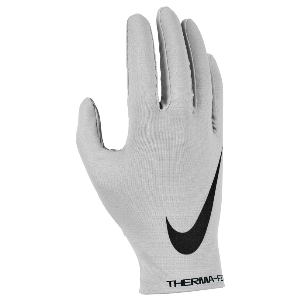 Nike (M, Grey/Black) Mens Therma-Fit Glove Liner