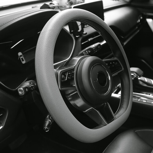 Steering Wheel Cover Silicone Leather Thin Ice Feel 2