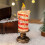 LED Christmas Candle 6 Inch Glitter Sequins Battery 2