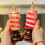 LED Christmas Candle 6 Inch Glitter Sequins Battery 4
