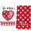Kitchen Towel Red Hearts 23.6 x 15.8 Inch 1