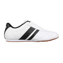(11 UK, White) Lonsdale Mens Brent Leather Slip-on Trainers