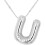 Bubble Letter Necklace 18K Gold Plated Initial Pendant 1