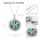 Phoenix Urn Necklace Abalone Shell Celtic Crescent Pendant 2