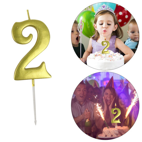 Number Candle 3D Shape Birthday Cake Decoration 1
