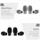 Drumstick Silent Cover Red 8 Pcs for Volume Control 8