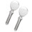 MLINS Flute Head Repair Kit Silver 2 pcs 1