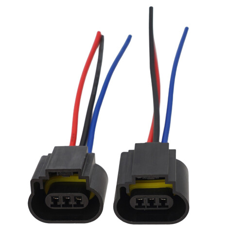 H13 9008 Female Socket Headlight Plug Wire Harness Adapter 2