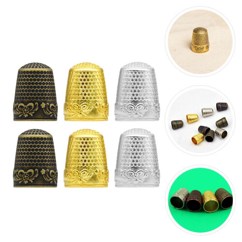 Sewing Thimble Bronze 6 Pieces