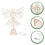 Golden Iron Christmas Tree Topper with Lights 4