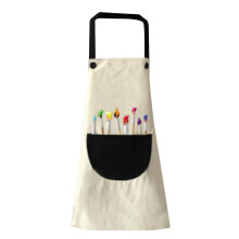 Teen Artist Apron with Pockets PVC for Painting Gardening