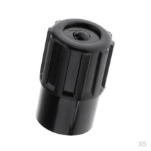 Black Tenor Sax End Plug DIY Replacement 5 Pcs 3 x 4.5 cm