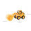 Push Back Engineering Vehicle Toy ABS Plastic 3+ 3