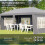 3 x 6m Pop-Up Gazebo, with Removable Walls - Grey 7