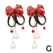 Polyester Girls' New Year Hair Accessories Red Cute Design