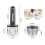 Glass Food Processor with 4 Blades and 4 Bowls 3