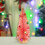 Red Plastic Christmas Trees Tabletop Decor 10pc 5