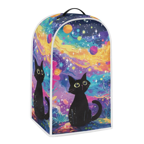 Galaxy Cat Silhouette Blender Cover Hand Strap 1