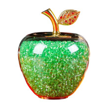 Crystal Apple Ornament Handcrafted Glass 1 Piece 3.94x2.95