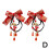 Polyester Girls Hair Accessories Red Auspicious Design 5