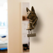 Vintage Resin Dog Doorbell Wall-Mounted 1pc