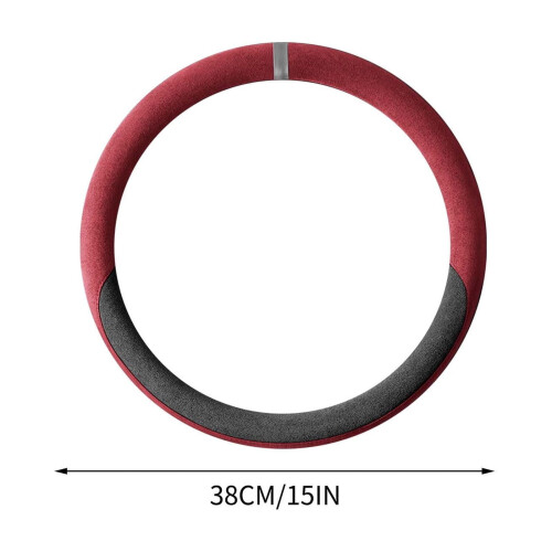Leather Steering Wheel Cover Universal Fit Sweatproof 1