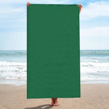 Beach Towel Dark Green Oversized 30 x 74 Inch 1 Pack