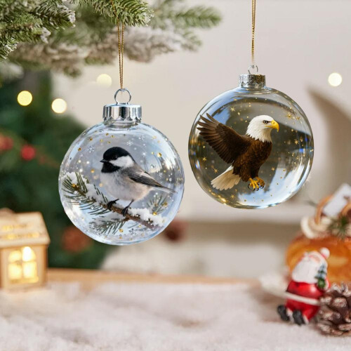 Nature's Birds Crystal Glass Ornament 1 pc 2