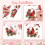 Rub-on Transfer Decals Christmas Cardinal Birds 6x12 in 3 3