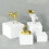 Acrylic White Buffet Risers 6PCS Large Cube Boxes 6
