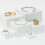 Acrylic White Buffet Risers 6PCS Large Cube Boxes 7