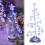 Small Pre-Lit LED Christmas Tree, Skinny Tabletop Decor 2