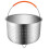 Stainless Steel Steamer Basket with Silicone Handle for 1