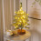 LED Christmas Tree with 60 Lights, Snowy Tabletop Decor, 7