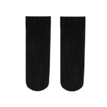 Women's Solid Color Calf Socks Japanese Style Black