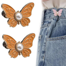 Butterfly Clips Reusable Waist Tightening 2-Pack Gold