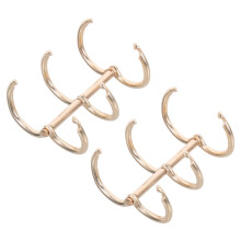 Ibasenice White Metal Binder Rings 2 pcs