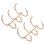 Ibasenice White Metal Binder Rings 2 pcs 1