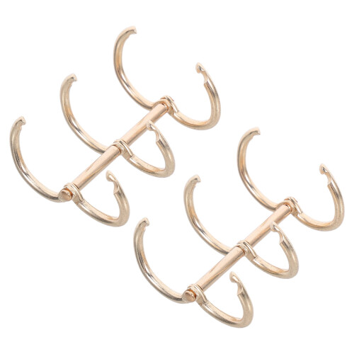 Ibasenice White Metal Binder Rings 2 pcs