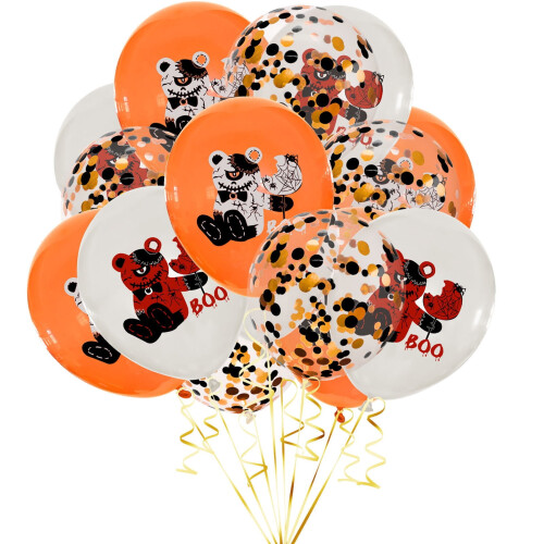 Halloween Foil Balloons Ghost Theme 15 pcs