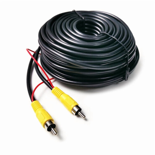 Car Backup Camera Video Cable Shielded Extension 15m