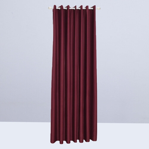 STRANDCHIC Brown Polyester Window Curtain Thermal 2